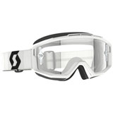 Scott Split OTG Goggle White-Black Frame/Clear Lens