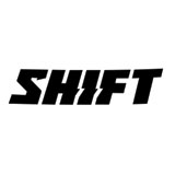 Shift Word Die Cut Sticker Black