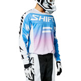 Shift WHIT3 Label Fade Jersey Acid Blue
