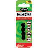 Slime Standard Valve Caps Black