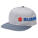 Suzuki Sideways Snapback Hat Grey