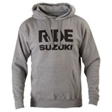 Suzuki Ride Hooded Sweatshirt Heather Grey