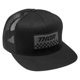 Thor Checkers Snapback Trucker Hat Black/Charcoal