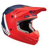 Thor Youth Sector Chev Helmet Red/Navy