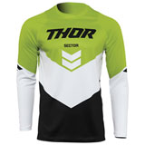 Thor Youth Sector Chev Jersey Black/Green