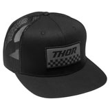 Thor Checker Snapback Hat Black/Charcoal