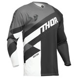 Thor Youth Sector Checker Jersey Black/Grey