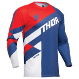 Thor Youth Sector Checker Jersey Navy/Red