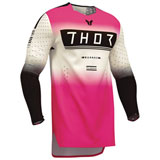 Thor Sportmode Geo Jersey Vintage White/Pink