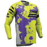 Thor Youth Launchmode Bleach Jersey Grey/Acid