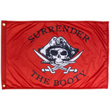 TK Flags 2' x 3' Durable Quad Stitched Flag Surrender the Booty