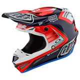 Troy Lee SE4 Flash Team Carbon MIPS Helmet Blue/Red