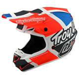 Troy Lee Youth SE4 Quattro MIPS Helmet Orange/Blue