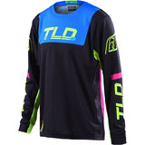 Troy Lee Youth GP Fractura Jersey Black/Flo Yellow