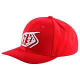 Troy Lee 9Forty Crop Snapback Hat Red/White