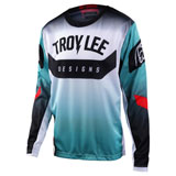 Troy Lee Youth GP Arc Jersey Turquoise/Neon Melon