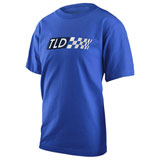 Troy Lee Youth Boxed Out T-Shirt Blue