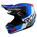 Troy Lee SE5 Qualifier Composite MIPS Helmet White/Blue