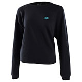 Troy Lee Women's No Artificial Colors Crop Top Sweatshirt Black