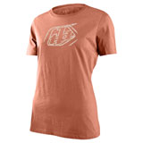 Troy Lee Women's Cropped Badge T-Shirt Terracotta