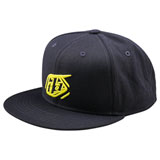 Troy Lee Badge Flat Bill Snapback Hat Navy