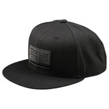 Troy Lee Factory Flat Bill Snapback Hat Black
