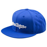Troy Lee Signature Flat Bill Snapback Hat Blue