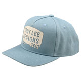 Troy Lee Stamp Snapback Hat Smoke Blue