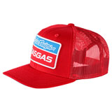 Troy Lee TLD GasGas Team Stock Curved Snapback Hat Red