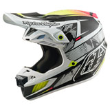 Troy Lee SE5 Lined Up Carbon MIPS Helmet White