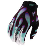 Troy Lee Air Overspray Gloves Black/Real Teal