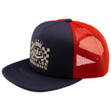Troy Lee Friday Night Snapback Trucker Hat Red/Indigo