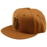 Troy Lee Peace Flat Bill Snapback Hat Sienna
