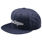 Troy Lee Signature Flat Bill Snapback Hat Indigo