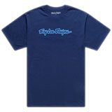 Troy Lee Signature T-Shirt Navy/Aero Blue