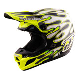 Troy Lee SE5 Overspray Composite MIPS Helmet Charcoal/Flo Yellow