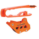 T.M. Designworks Factory Edition 1 Rear Chain Guide and Slider Kit Orange