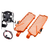 Trail Tech Digital Fan and Radiator Guard Kit Orange