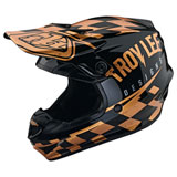 Troy Lee Youth SE4 Race Shop MIPS Helmet Black/Gold