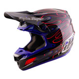 Troy Lee SE5 Overspray Carbon MIPS Helmet Black/Magenta