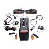 Tusk Motorcycle Enduro Lighting Kit with Handguard Turn Signals with Flag Style Handguards