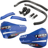 Tusk D-Flex Pro Adventure Handguards Black Bar/Blue Plastics