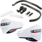 Tusk D-Flex Pro Adventure Handguards Black Bar/White Plastics