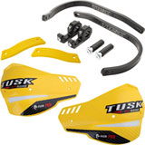 Tusk D-Flex Pro Adventure Handguards Black Bar/Yellow Plastics