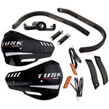 Tusk D-Flex Pro Handguards w/Turn Signals Black Bar/Black Plastics