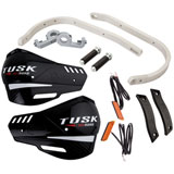 Tusk D-Flex Pro Handguards w/Turn Signals Silver Bar/Black Plastics