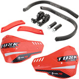 Tusk D-Flex Pro Handguards Black Bar/Red Plastics