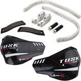 Tusk D-Flex Pro Handguards Silver Bar/Black Plastics