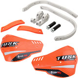 Tusk D-Flex Pro Handguards Silver Bar/Orange Plastics
