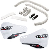 Tusk D-Flex Pro Handguards Silver Bar/White Plastics
